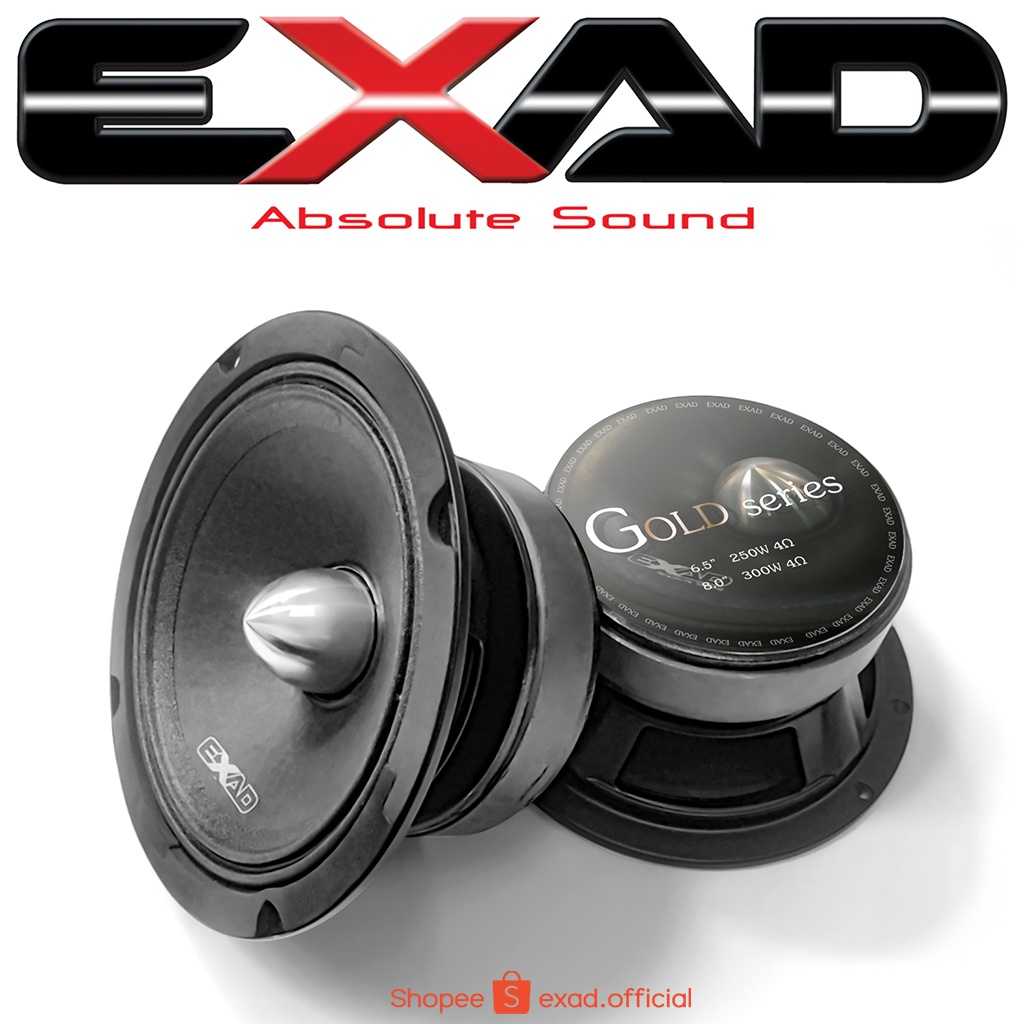 Midrange speaker EXAD EX-6.5" GOLD SERIES ลำโพงเสียงกลาง ราคาต่อคู่ (จัดส่งฟรี)​