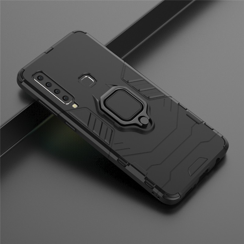 เคส Samsung Galaxy A9 2018 ฮาร์ดเคสกันกระแทกเคสโทรศัพท์ Hybrid Armor Shockproof Ring Case A920F A920
