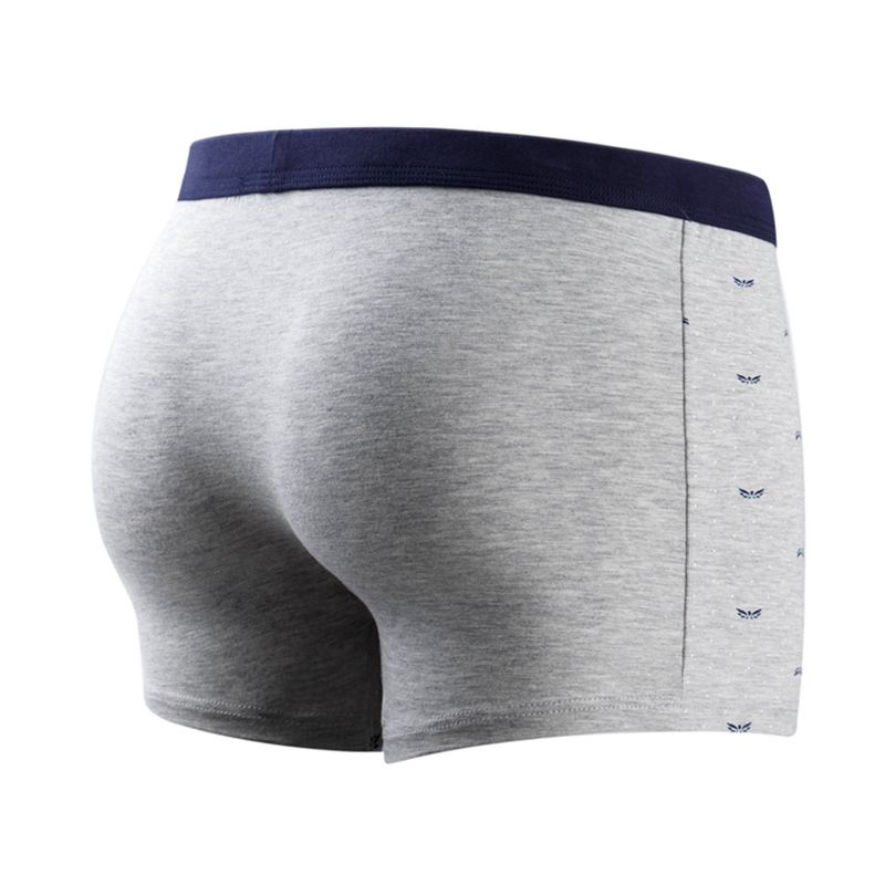 2-4 Pairs Of Genuine Products Pure Cotton Men's Underwear Sexy Printed Loose Plus Size Fat Guy Boxer Briefs Youth #4