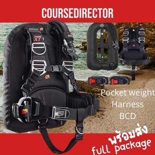 CourseDirector - BCD Dive Rite Transpac XT Diverite มาพร้อมดำน้ำ Pocket Weight + Harness + Wing วิงรุ่นขายดีที่สุด ดำน้ำ