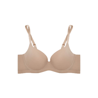 Sabina ซาบีน่า เสื้อชั้นใน (มีโครง) Seamless Fit รุ่น S-Sixnatuer บัวตูม รหัส SBXS2200CD สีเนื้อเข้ม