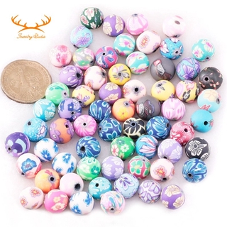 ( In Stock ) ลูกปัดเซรามิกทรงกลม 12 มม . 100 ชิ้น