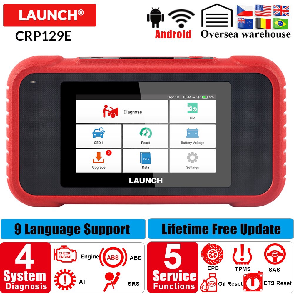 เปิดตัว X431 CRP129E Creader 129E obd 2 เครื่องอ่านรหัสเครื่องมือวินิจฉัยเปิดตัวพร้อมฟังก์ชั่นรีเซ็ต