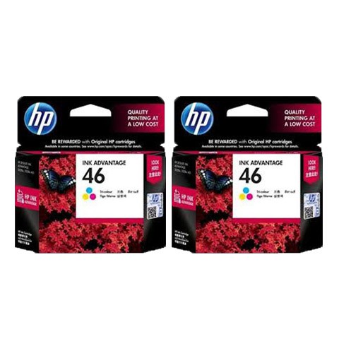 HP 46 Color Original Ink Cartridge (แพคคู่) - dsshop688 - ThaiPick