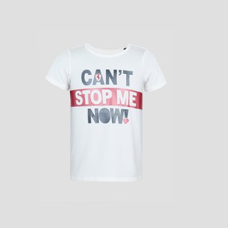 FERRARI เฟอร์รารี่ เสื้อยืดแขนสั้น รุ่น GIRL CANT STOP ME NOW T-SHIRT WHT 2Y