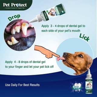 Pet Protect Dog Dental Gel เจลป้ายฟันสุนัข สูตร Original ช่วยลดคราบหินปูนสุนัข 118ml.(29855)