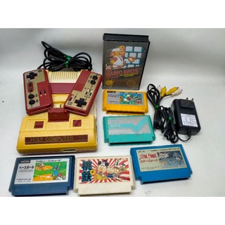Famicom แท้ งานไทย Logo HOLY COMPUTER หายาก จอยโทโบ ระบบ AV โรงงานเดิมๆไฟไทยพร้อมเล่นแถมตลับมารีโอ้และผองเพื่อนเกมทั่วไป