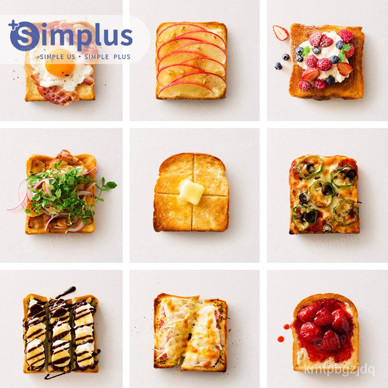 Simplus Toaster เครื่องปิ้งขนมปังแบบ2ช่อง ใช้ในครัวเรือน เครื่องทำอาหารเช้าแบบมัลติฟังก์ชั่น พร้อมส่ง 2IT2