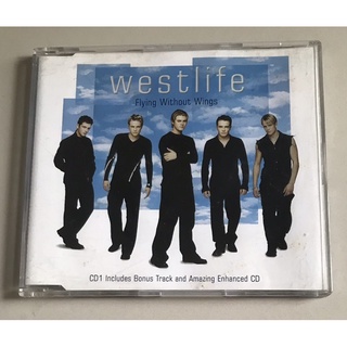 ซีดีซิงเกิ้ล ลิขสิทธิ์ มือ 2 สภาพดี...250 บาท “Westlife” ซิงเกิ้ล "Flying Without Wings" แผ่นหายาก Made in Australia