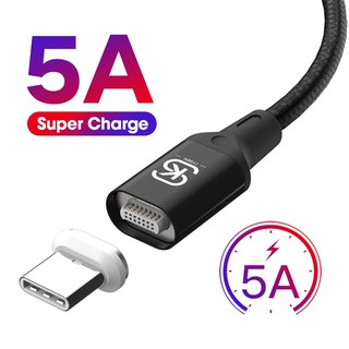 Sikai สายชาร์จแม่เหล็ก 5A QC 4.0 Micro USB C สําหรับ Huawei p40 Honor 30 p40 Pro mate 40