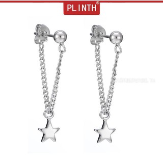 PLINTH เงินแท้ 925 Stud Earrings แฉกดาวพรรคจัดเลี้ยงงานแต่งงาน1383