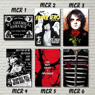 โปสเตอร์ My Chemical Romance Band สําหรับตกแต่งผนัง