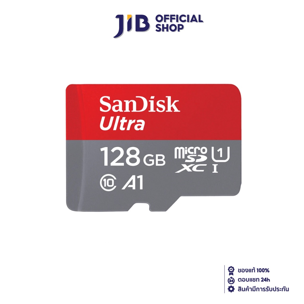 SANDISK 128 GB MICRO SD CARD (ไมโครเอสดีการ์ด) ULTRA CLASS 10 A1 (SDSQUA4128GGN6MN) Shopee