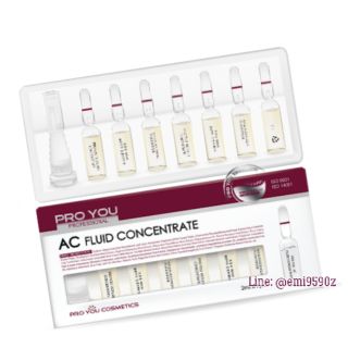 7 tubes เสตมเซลล์ตบสิว♦Proyou AC Fluid Concentrate ปรับสภาพผิวมันหรือผิวที่เป็นสิว