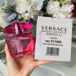 ( Tester ) Versace Bright Crystal Absolu Eau De Parfum ขนาด 90 ml. ของแท้ 100%