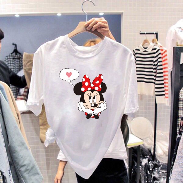 BK-475-SHORT เสื้อยืดแขนสั้นพร้อมส่ง 7สี ลายการ์ตูน ขายดีตามเทรนต์ ลายน่ารัก สีสันสดใส่น่ารัก ใส่ได้ทั้งหญิงและชาย