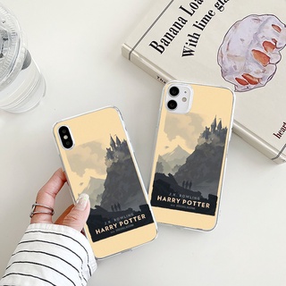 Harry Potter och dodsrelikerna เคสไอโฟน 11 14 pro max 8พลัส เคส iPhone 7 8 plus se2020 cover 13 12 11 Xr Xs X case นิ่ม