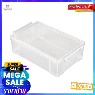 กล่องหูล็อค STACKO CM2 15.1x24.2x7.5 ซม. สีใสSTORAGE BOX STACKO CM2 15.1X24.2X7.5CM CLEAR