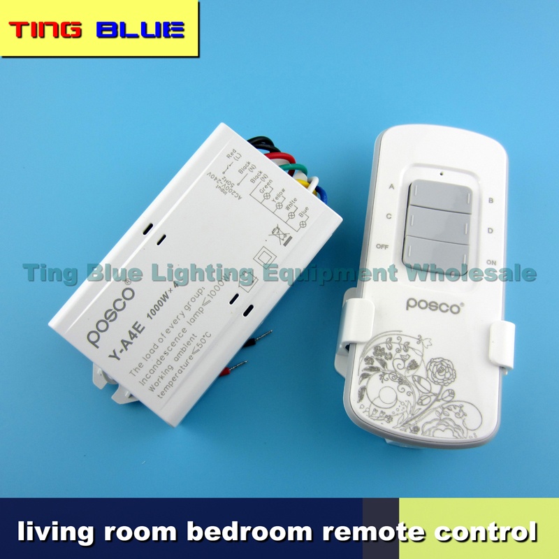 [1 ชิ้น] สองช่อง/สามช่อง/สี่ช่องโคมไฟรีโมทคอนโทรลโคมระย้าโคมไฟคริสตัลสวิตช์รีโมทคอนโทรลไฟ นํา บ้านตั