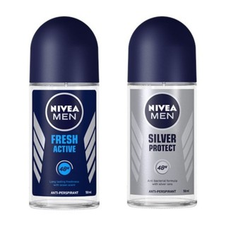 💦🍧V7HAE3AF ลดทันที 45.- เมื่อช้อปครบ 300.-นีเวีย เมน เฟรช แอคทีฟ โรลออน: NIVEA MEN FRESH ACTIVE ROLL-ON