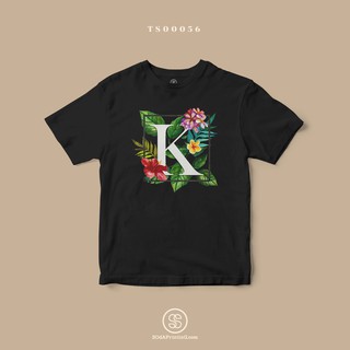เสื้อยืด พิมพ์ลายตัวอักษร K (TS00056) #SOdAtee #SOdAPrintinG
