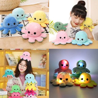 Pop It ตุ๊กตาปลาหมึก ตุ๊กายัดไส้ เปลี่ยนสีได้ ของเล่นสำหรับเด็ก Octopus Fidget Toy ของเล่น ของเล่นคลายเครียด / คริสต์มาส ของเล่น / ของเล่น