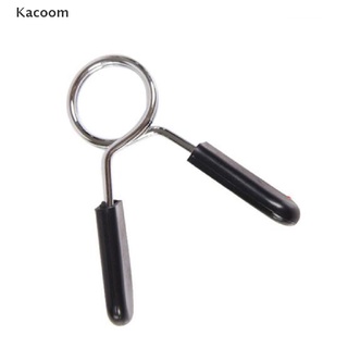 Kacoom Barbell Clamp Spring Collar Clips Gym Weight Dumbbell Lock Kit Barbell Lock TH