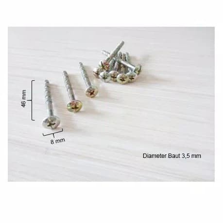 (PER PACK) BROKEN BOLT BROKEN SCREW สําหรับมือจับห้องโดยสารและลิ้นชัก