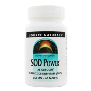 Source Naturals, SOD Power 250 mg 60 Tablest