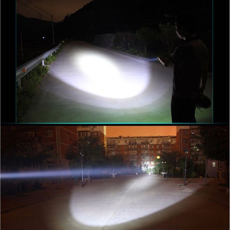 ไฟฉายแรงสูง LED สว่างมาก ไฟฉายซูม 5 โหมด XML P50 LED 58000w สว่างมาก แข็งแรง ทนทาน ชาร์จไฟ - รูปที่ 4