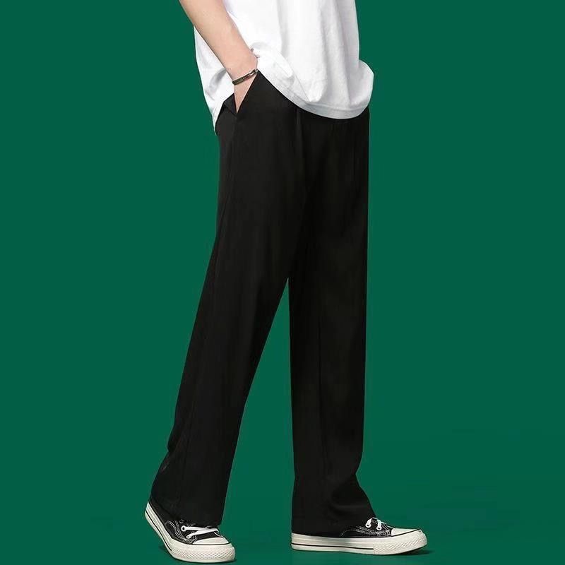 S5XL Draping Suit Pants Mens Loose Casual Pants Drooping Wide Leg