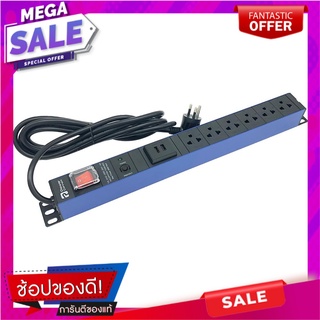 รางปลั๊กไฟ 6 ช่อง 1สวิตซ์ 2USB POWERCONNEX TS06UB02 16A 3 ม. ปลั๊กพ่วง POWER STRIP 6-OUTELTS 1-SWITCH 2USB POWER CONNEX