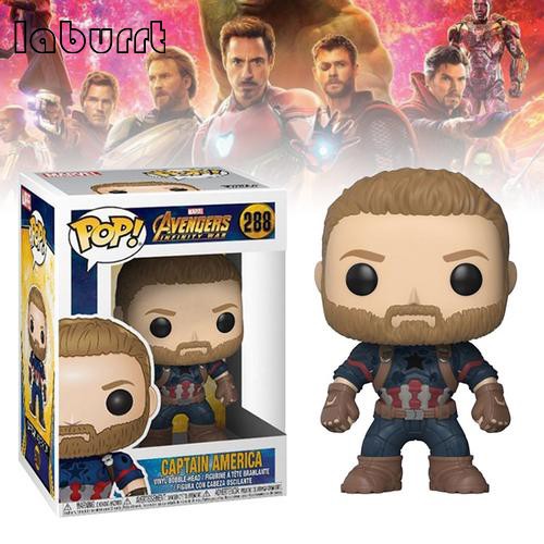 FUNKO ฟังโก้ป๊อป! Avengers 3 Captain America Action Figure Collection ของเล่นตุ๊กตาโมเดล