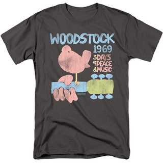 Lint9 {พร้อมส่ง เสื้อยืดผ้าฝ้าย 100% พิมพ์ลาย Popfunk Woodstock Music Festival Years Of Peace Music โอเวอร์ไซซ์ ไซซ์ XS-