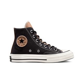 Converse รองเท้าผ้าใบ Sneakers คอนเวิร์ส CHUCK 70 GLITTER HI BLACK/GOLD ผู้หญิง women สีดำ 572265C 572265CH1BKGD
