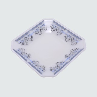 PEARL แก้วเนื้อมุก Square plate - จานเหลี่ยม ลาย ST ขนาด 7" / 8" /9"