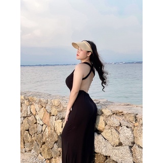 จั้มสูท สาวอวบ ผ้าเรย่อน ขายาว ไคว่หลัง เซ็กซี่ ไปเที่ยว ไปเดท แซ่บมาก