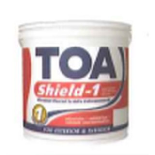 ลดราคาหนักมาก !! สีน้ำอะคริลิคแท้ TOA Shield-1 ชิลด์ วัน ชนิดด้าน สำหรับภายนอกและภายใน E175 สี Deep red ขนาด 3.7 ลิตร