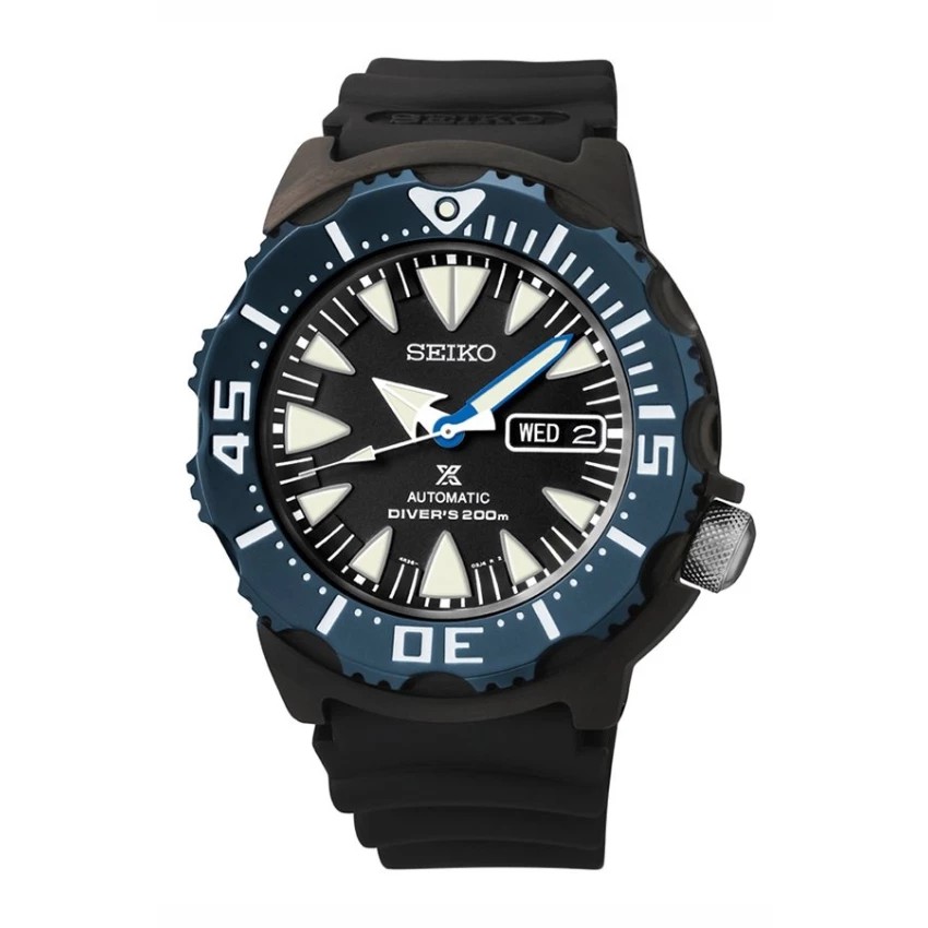 SEIKO Prospex X Monster นาฬิกาสุภาพบุรุษ Black/Blue สายยางเรซิ่น รุ่น SRP581K1