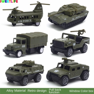 【Ready Stock】โมเดลรถถังจําลองของเล่นสําหรับเด็ก 1:64