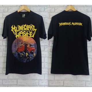 [S-5XL] เสื้อยืด Municipal WASTE - Hazardous Mutation สําหรับผู้หญิง