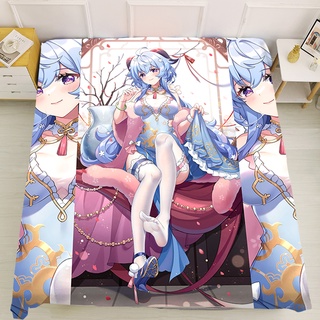 Ganyu New Raiden Shogun shadow Sheet Genshin Impact Hutao Custom Keqing Anime Klee Sheet Shenhe Personality Qiqi Cool Zhongli Sleeping Barbatos Venti Bedding Maid Aether Lumine Noelle Tartaglia Childe Gaming Paimon