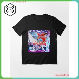 New Anime Vaporwave Overload Essential T-Shirt เสื้อยืด ดพิมพ์ลาย เสื้อยืดผ้าฝ้าย คอกลม cotton ความนิยม sale Unisex