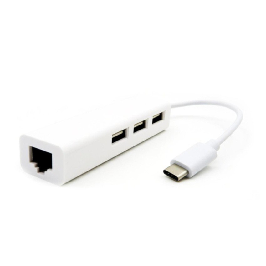 ลดราคา USB 3.1 Type C USB 2.0-C Multiple 3 Ports Hub with Ethernet Network LAN Adapter(white) #ค้นหาเพิ่มเติม อะแดปเตอร์เครื่องส่งสัญญาณ ปลั๊กไฟติดซ็อกเก็ตไฟฟ้าปลั๊กผนัง ตัวรับสัญญาณภายนอก Mini WiFi Dongle Optical Digital สเตอริโอ