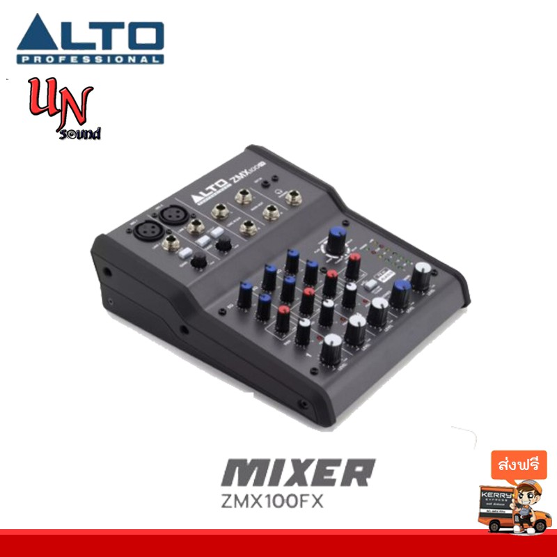 มิกซ์ ALTO รุ่น ZMX 100 FX MIX มิกซ์ mix mixer ส่งฟรี มิกเซอร์ เอฟเฟคแท้หวานๆ เสียงไมค์ชัดเจน สินค้าของแท้