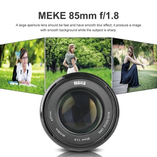 Meike 85mm f1.8 เลนส์โฟกัสอัตโนมัติ สําหรับกล้อง Canon EOS EF DSLR