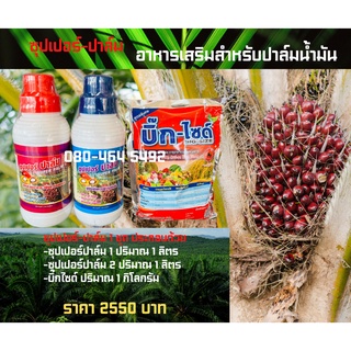 Super palm - ซุบเปอร์ปาล์ม อาหารเสริมสำหรับปาล์มน้ำมันและใช้ได้กับพืชทุกชนิด 1 ชุด มี 3 ชิ้น