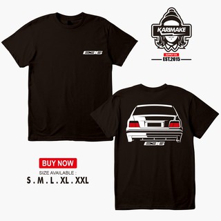 เสื้อยืดผ้าฝ้ายพิมพ์ลายแฟชั่น เสื้อยืด พิมพ์ลายรถยนต์ Bmw E36 REAR