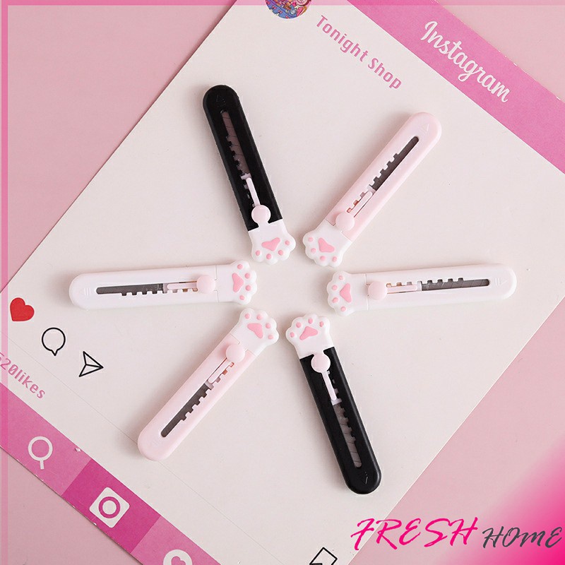 คัตเตอร์ขนาดเล็ก เครื่องเขียนน้อยน่ารัก มีดพกพา stationery knife - รูปที่ 3