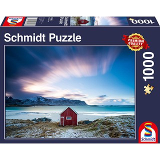 จิ๊กซอว์ SCHMIDT Puzzles 1000 pcs - Hut at the Atlantic Coast